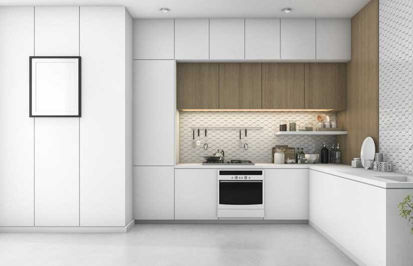 L-Shaped Modular Kitchen